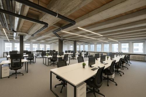 Plateau de bureaux en open space – Eaux-Vives